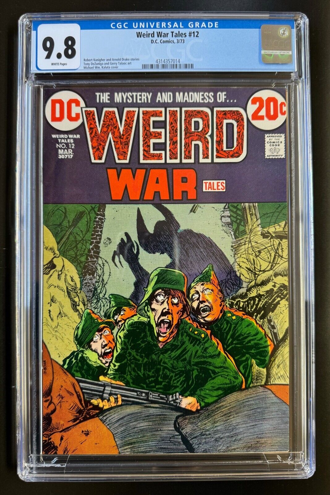 WEIRD WAR TALES  #12  CGC 9.8  WHITE PAGES - HIGHEST GRADED  ** RARELY Available