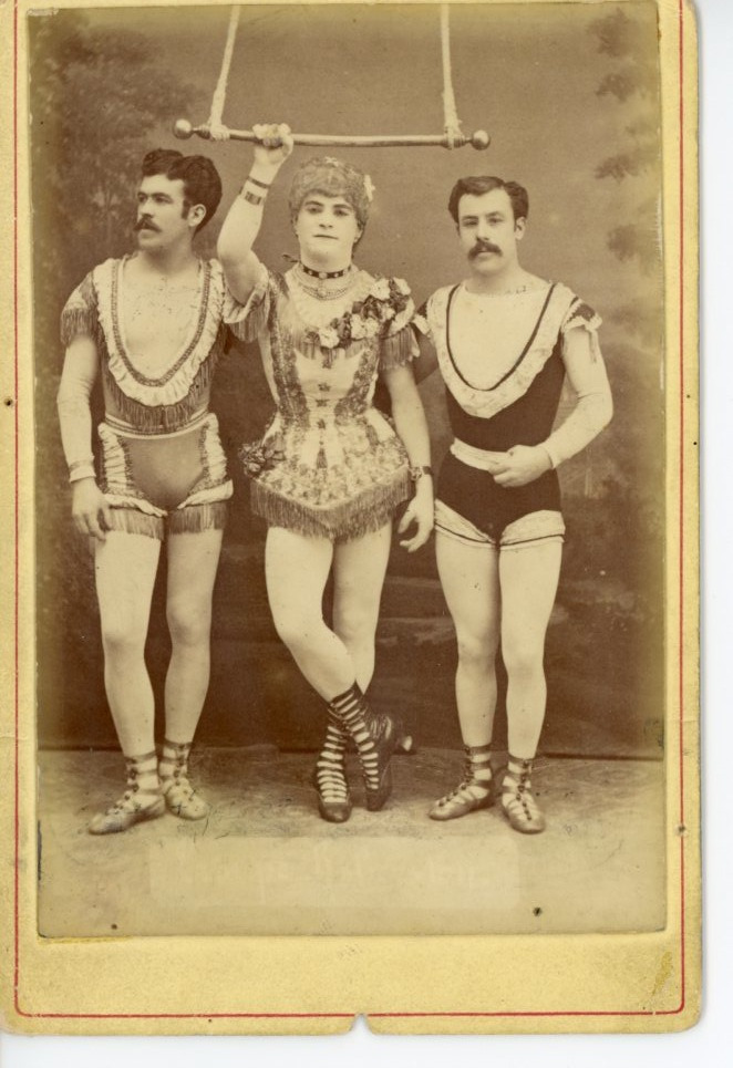 Cirque, Puppet Pere, Trapeze Driver Vintage Albumen Cabinet Card 10x15 Circ