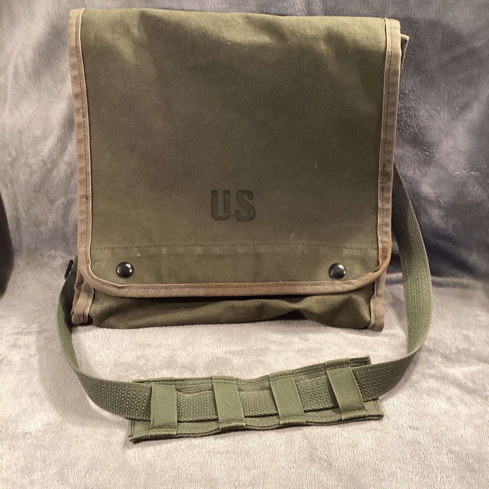 US Military Canvas Map & Photograph Case with Strap OD-7 