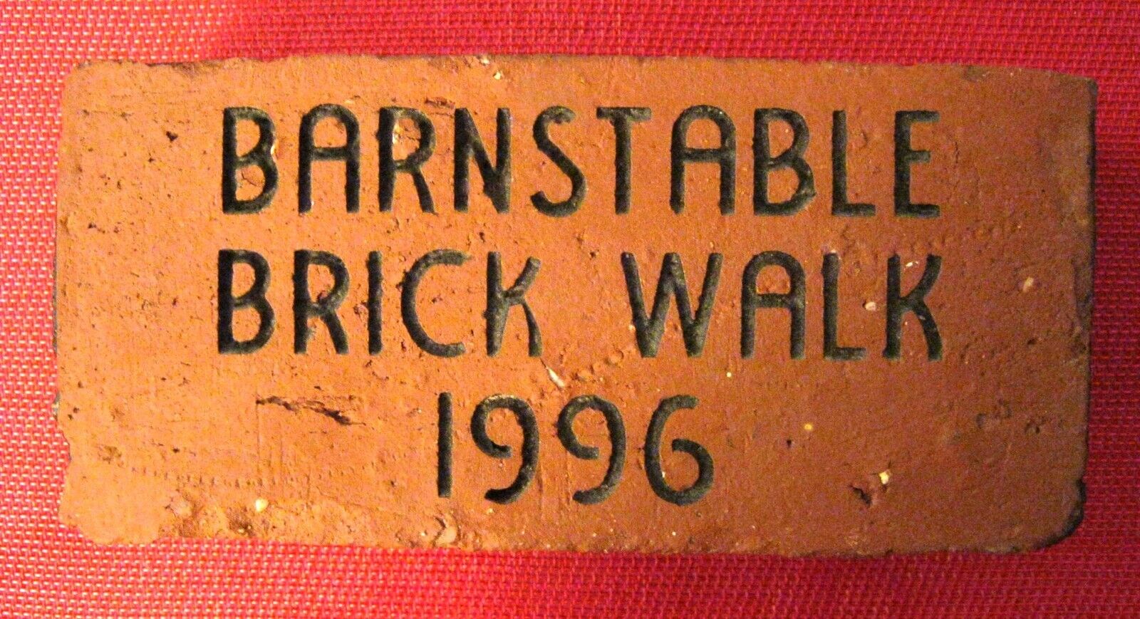 Barnstable, MA, Rare Promotional Brick, 1996 Brick Walkways, Cape Cod