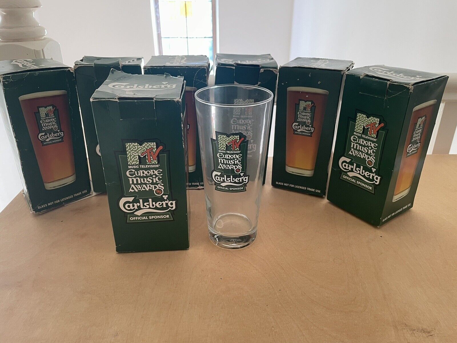 Special Edition 1999 MTV Europe Music Awards Carlsberg Boxed Glasses