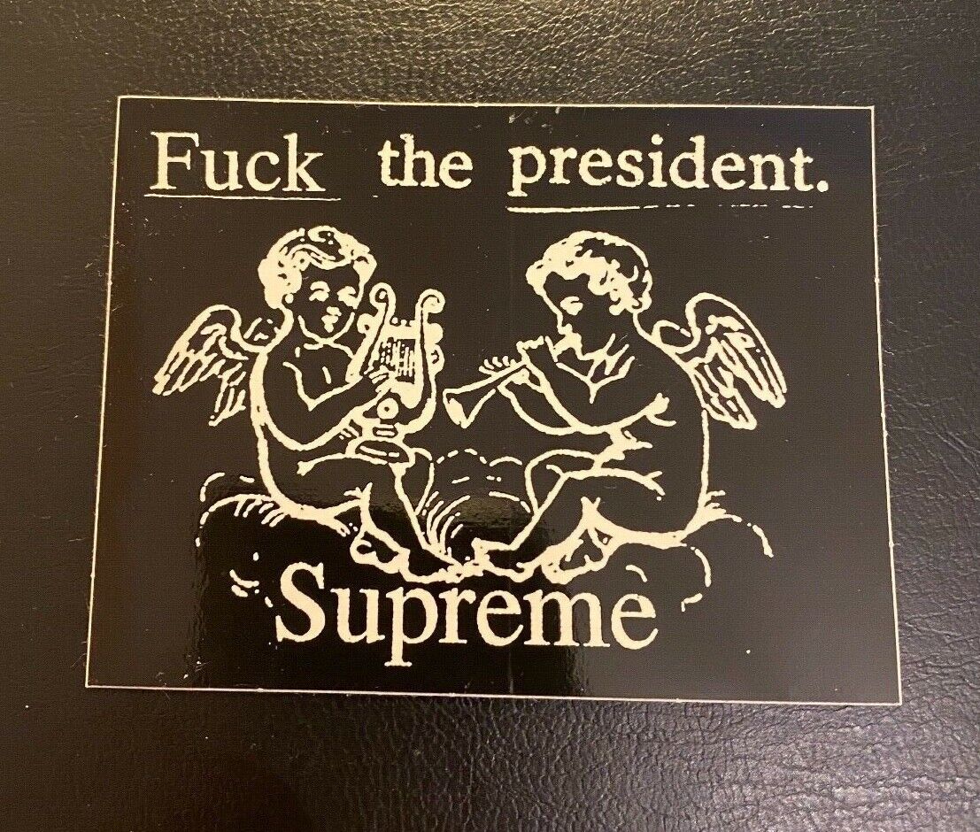 Supreme FTP F*ck The President Sticker SS17 Black