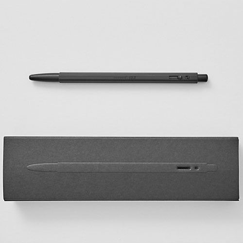 Monami Premium Matte Ballpoint Pen (Black or White) Ink-Black Soft Writing Feel