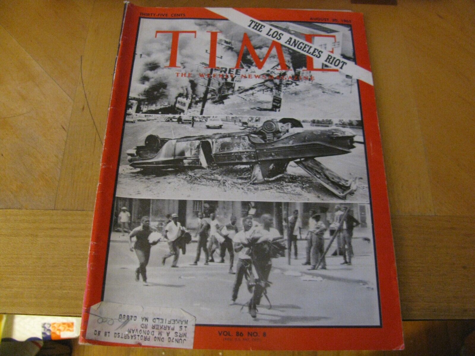 1965  TIME MAGAZINE  AUGUST 20   THE LOS ANGELES LA  RIOT   LOWEST PRICE ON EBAY