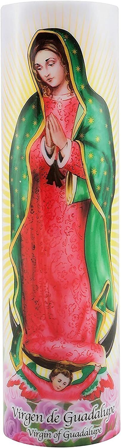 Virgin of Guadalupe Flameless LED 1 Count (Pack 1), 