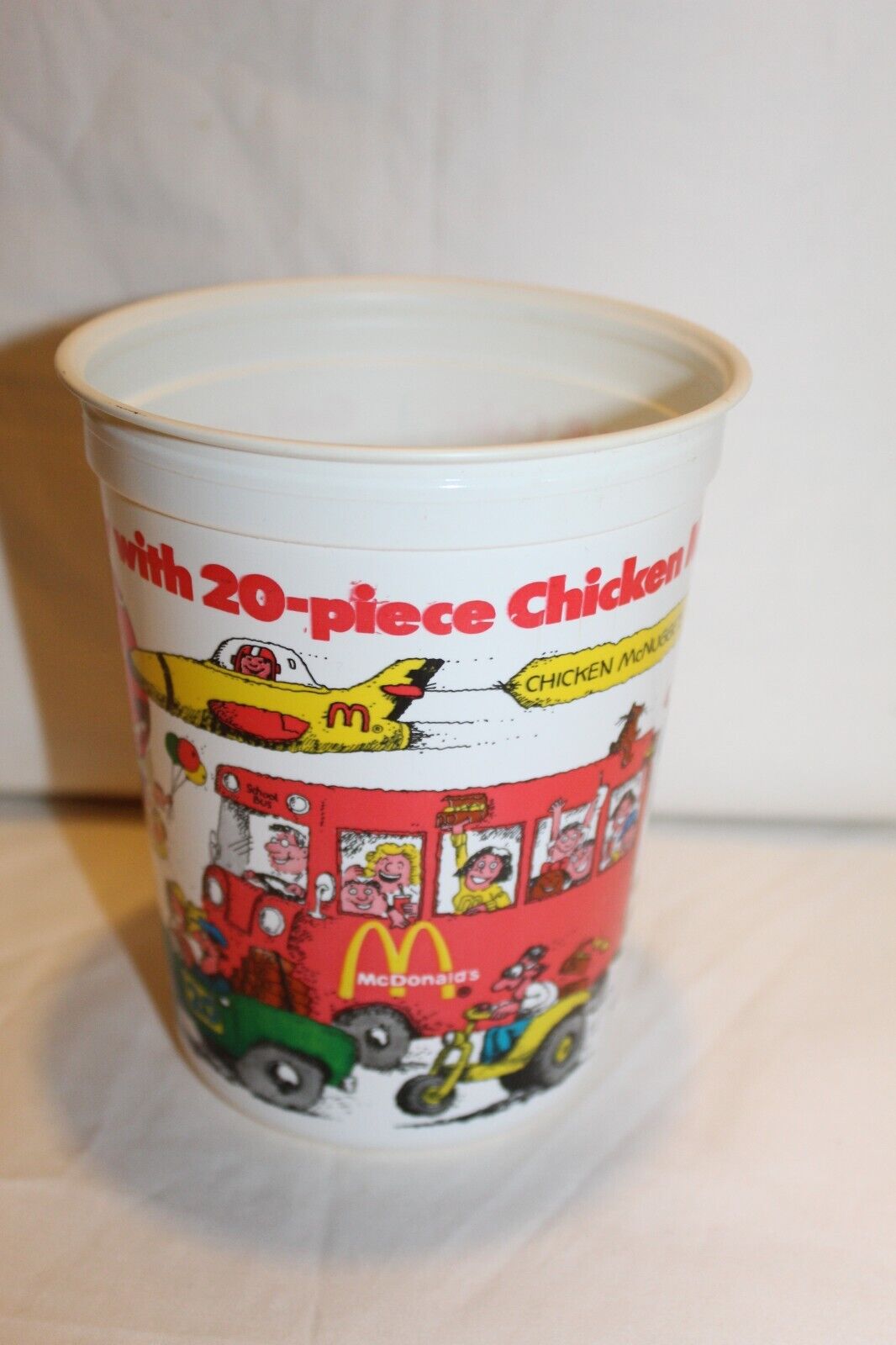 Vintage 1983 McDonald\'s Coca Cola 20 Piece Chicken McNuggets Plastic Cup