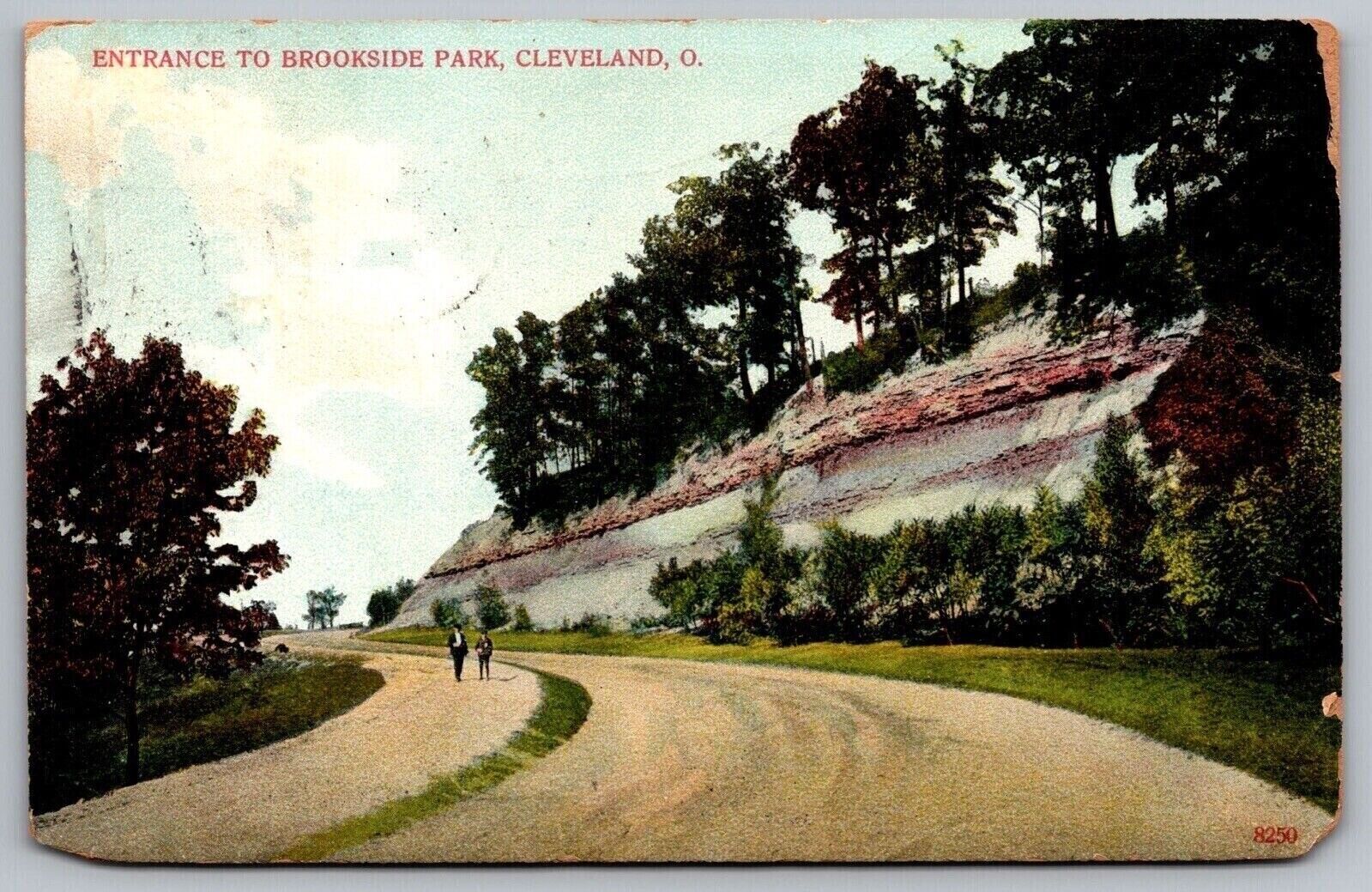 Brookside Park Entrance Cleveland Ohio Dirt Road Forest Mountain WOB PC