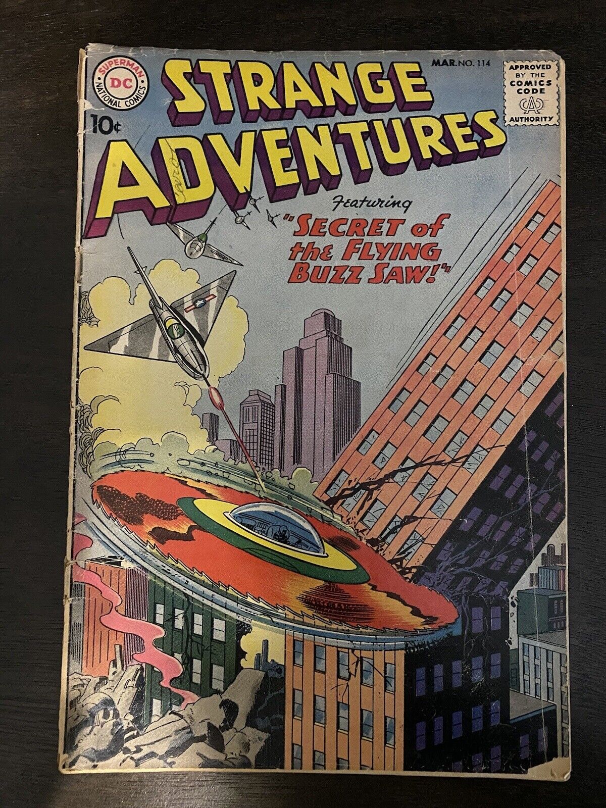 STRANGE ADVENTURES #114 / GIL KANE COVER DC COMICS 1960