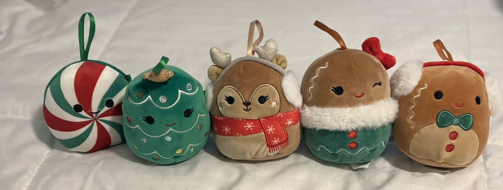 SQUISHMALLOWS CHRISTMAS 4” ORNAMENTS HOLIDAY COLLECTION 2023 KELLYTOY