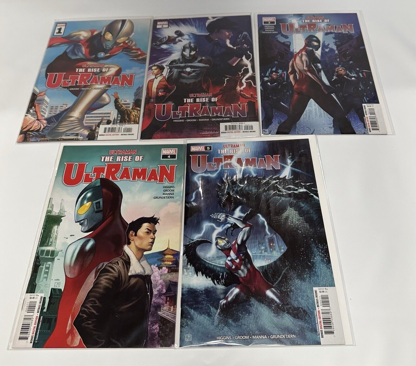 Ultraman The Rise Of Ultraman 1-5 Complete Set Cover VF/NM