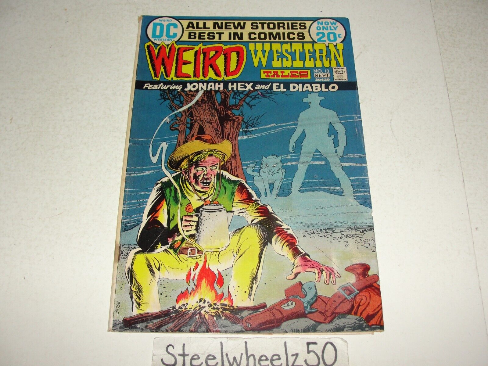 Weird Western Tales #13 Comic DC 1972 4th App Jonah Hex El Diablo Neal Adams HTF