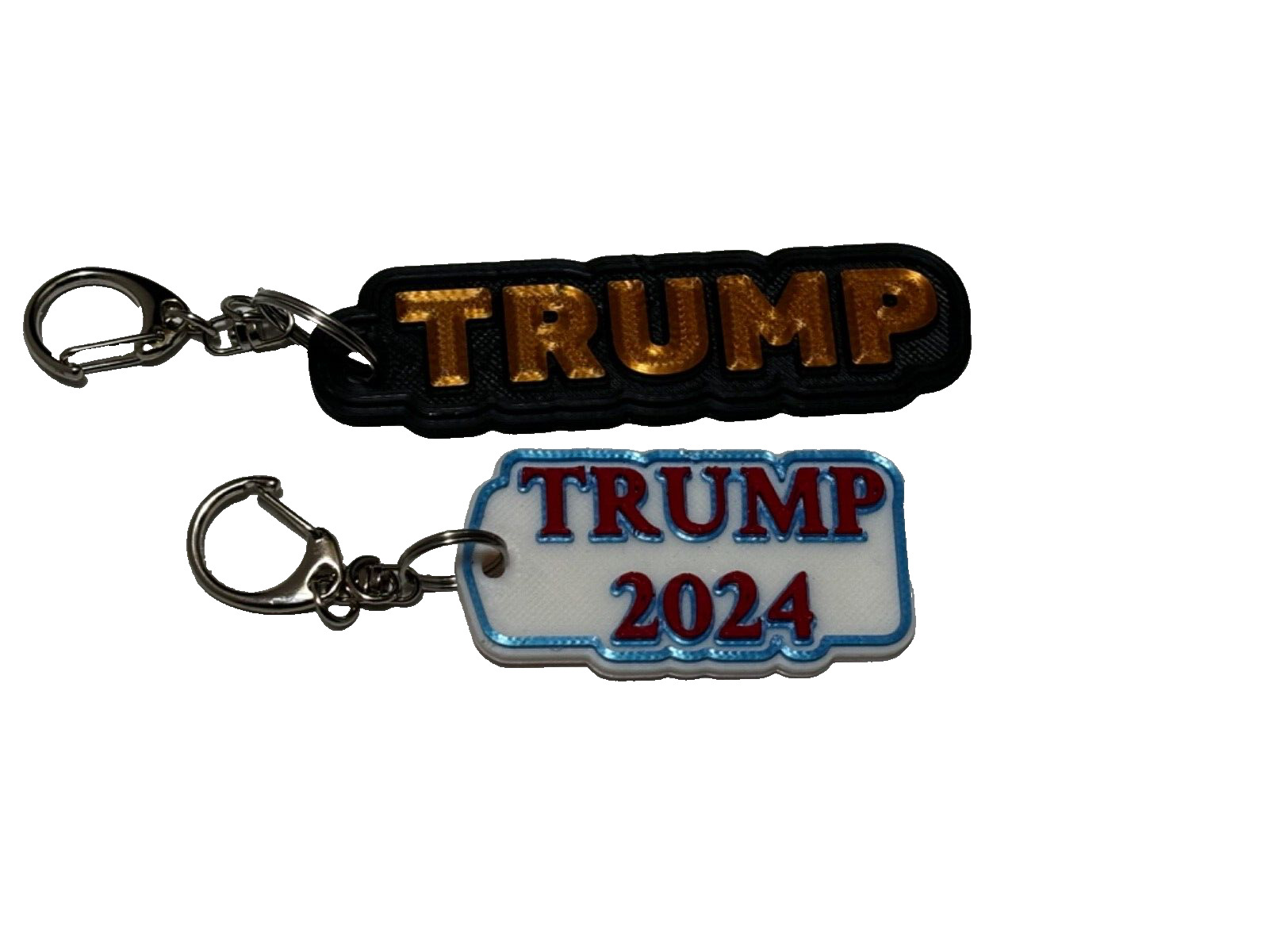 Trump keychain pair, 2 pc, 3D printed