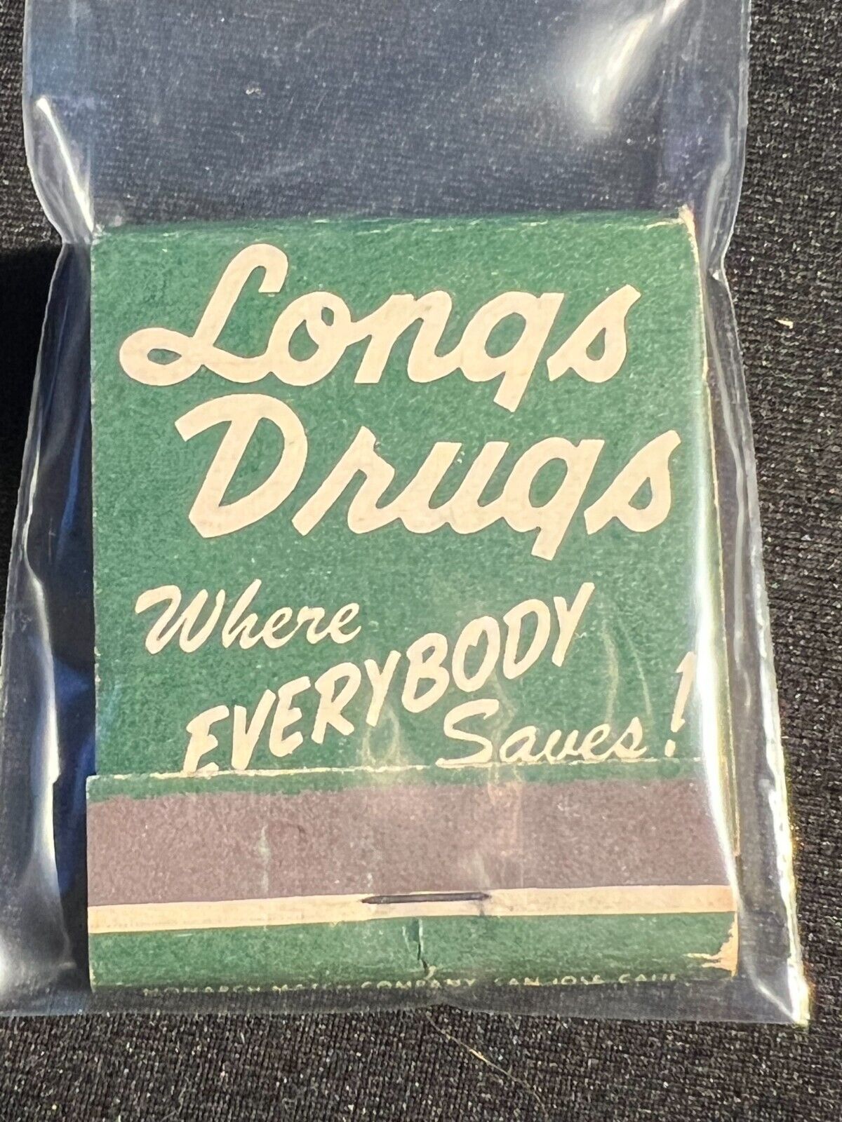 VINTAGE MATCHBOOK - LONGS DRUGS - CALIFORNIA & HAWAII - UNSTRUCK BEAUTY