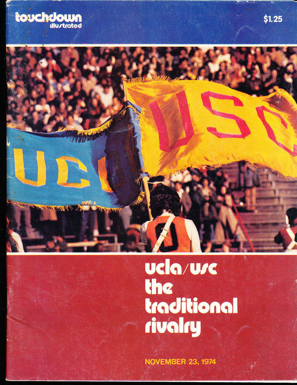 11/23 1974 UCLA vs Usc Football Program bx17