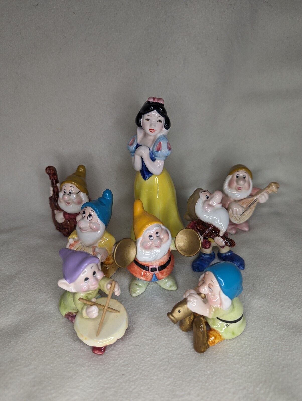 Vintage Walt Disney Snow White & the Seven Dwarfs Ceramic Set by Schmid