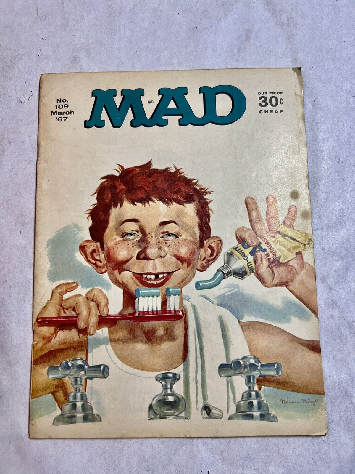 MAD Magazine #109 March 1967 Humor Read Articles Cartoon GOOD CONDITION VINTAGE