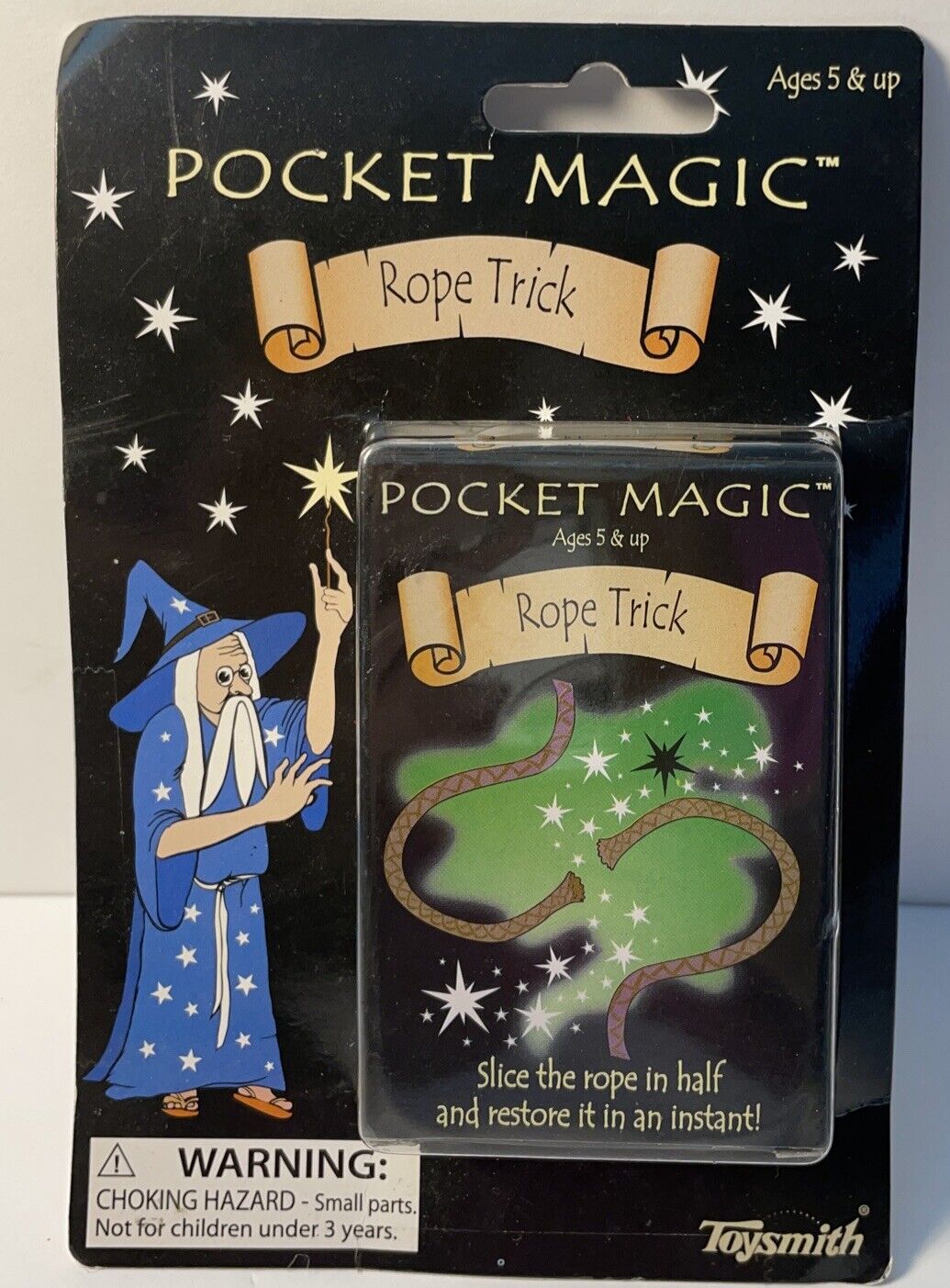Toysmith pocket magic rope trick novelty- Brand New In Package