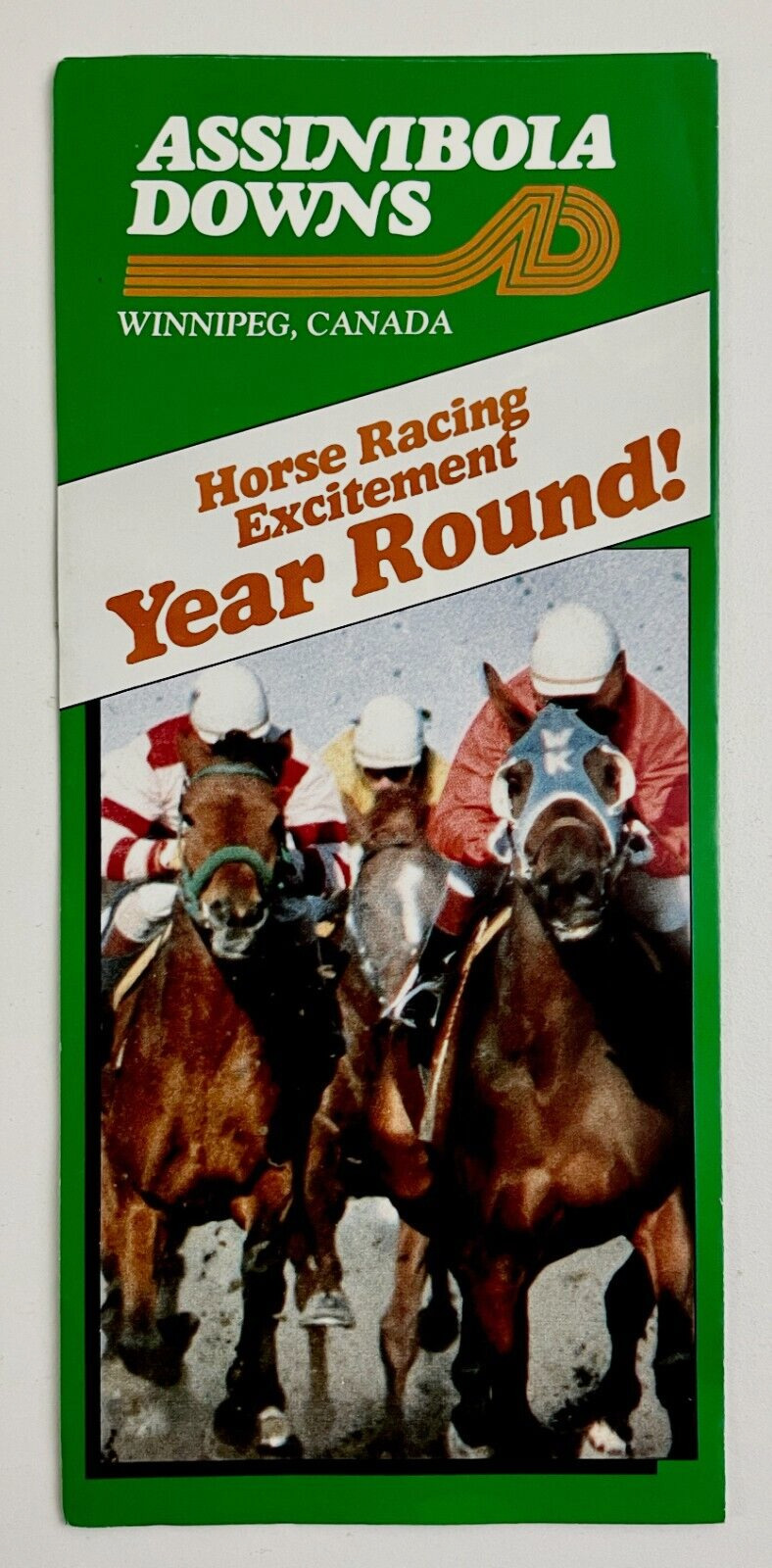 1980s Assiniboia Downs Horse Racing Park Winnipeg Canada Vintage Travel Brochure