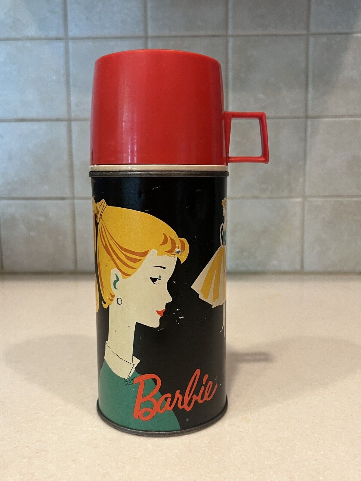 Vintage 1962Mattel Inc 10 oz. Barbie Lunchbox Thermos
