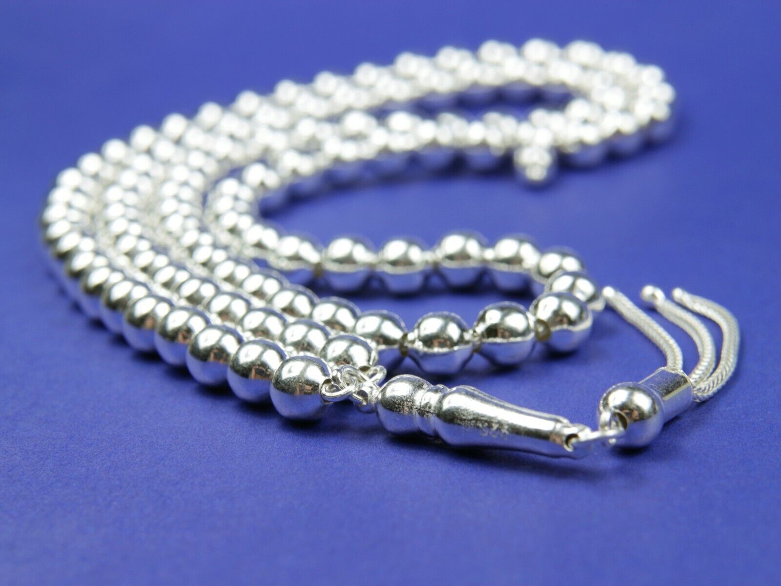 925 sterling silver 99 beads Islamic Prayer Beads Misbaha Tesbih Taspih 501020
