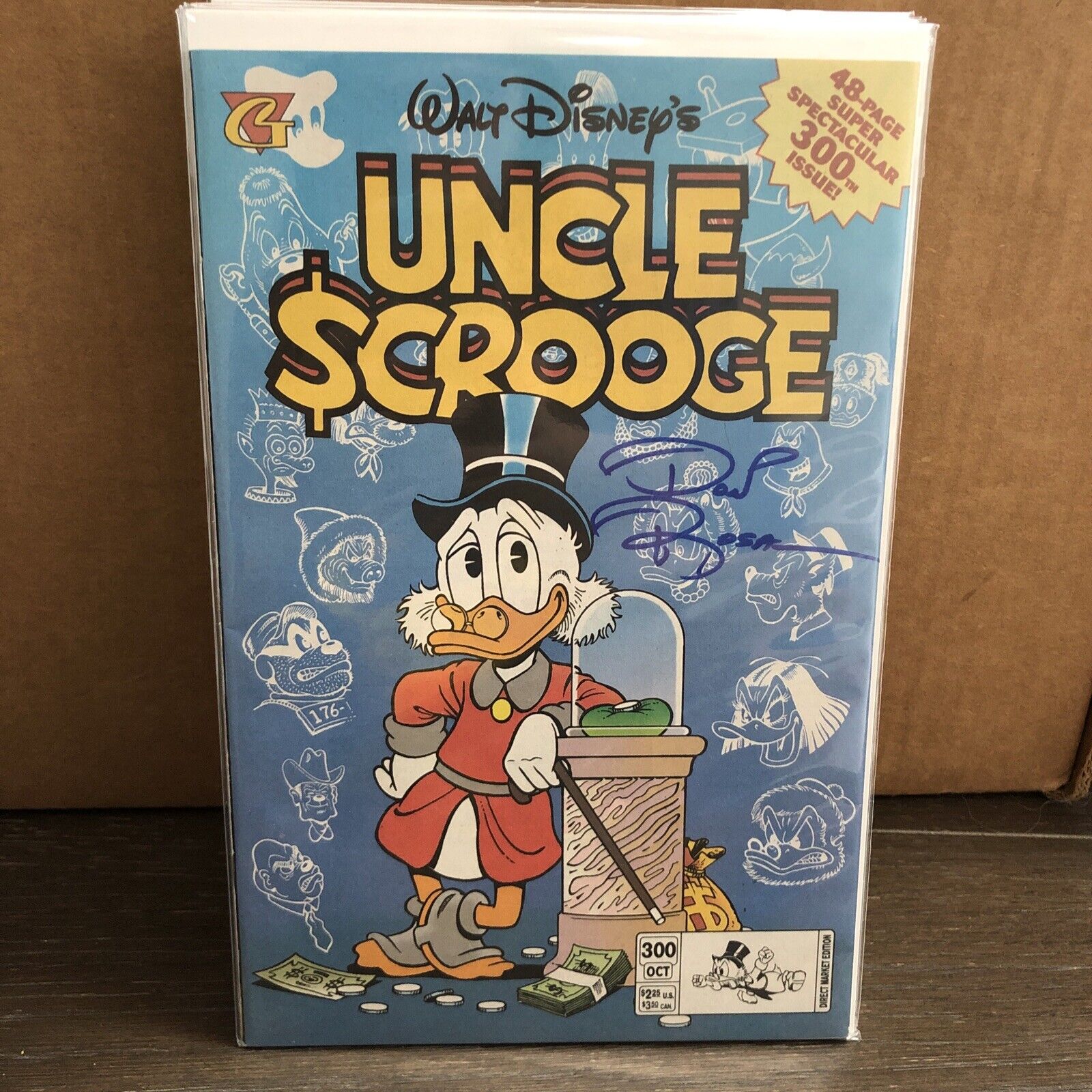 Walt Disney’s Uncle Scrooge #300 Autographed By Don Rosa With COA