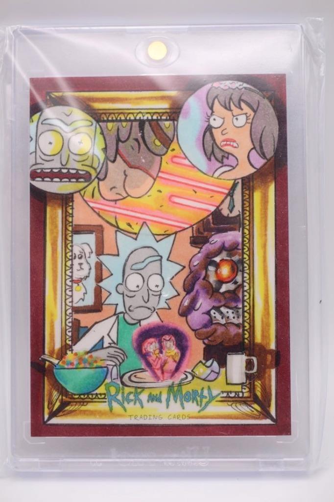 #1 2018 Cryptozoic Rick and Morty Season 2 Sketch Card by ACHILLEAS KOKKINAKIS