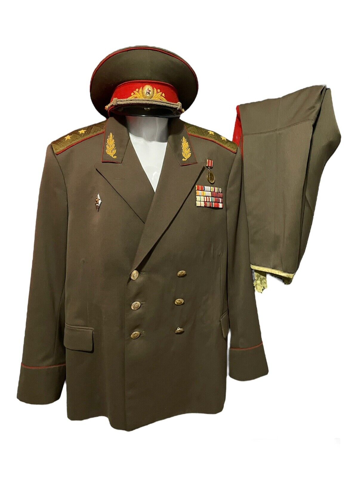 Original Soviet Cold War Lieutenant Generals Uniform Set 
