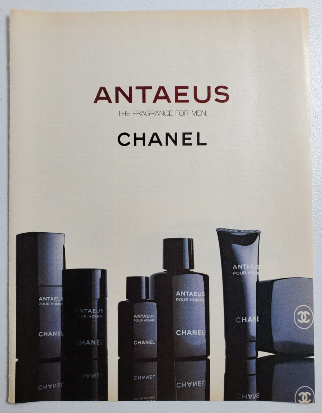 Vintage Antaeus Chanel Magazine Ad