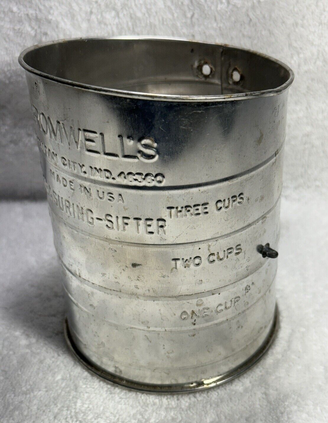Vintage Bromwell’s 3 Cup Flour/Measuring Sifter