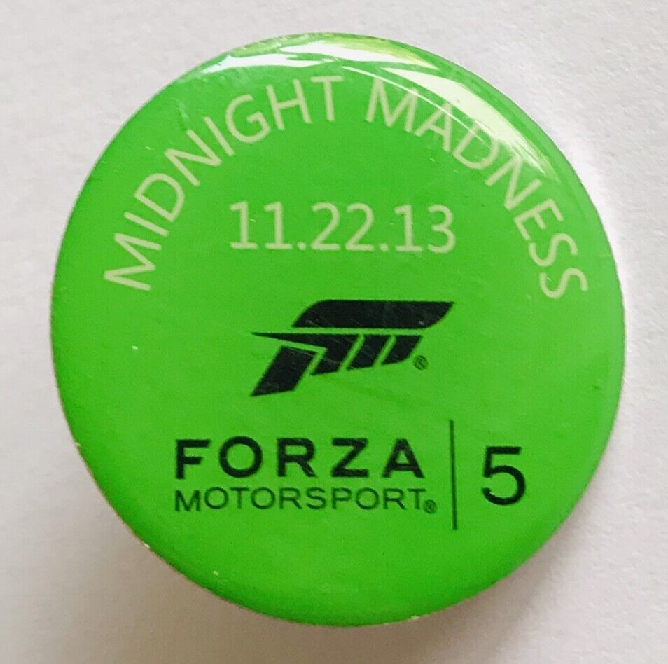 Forza Motorsport 2013 Midnight Madness Motor Racing Pin Badge Rare Vintage (C12)
