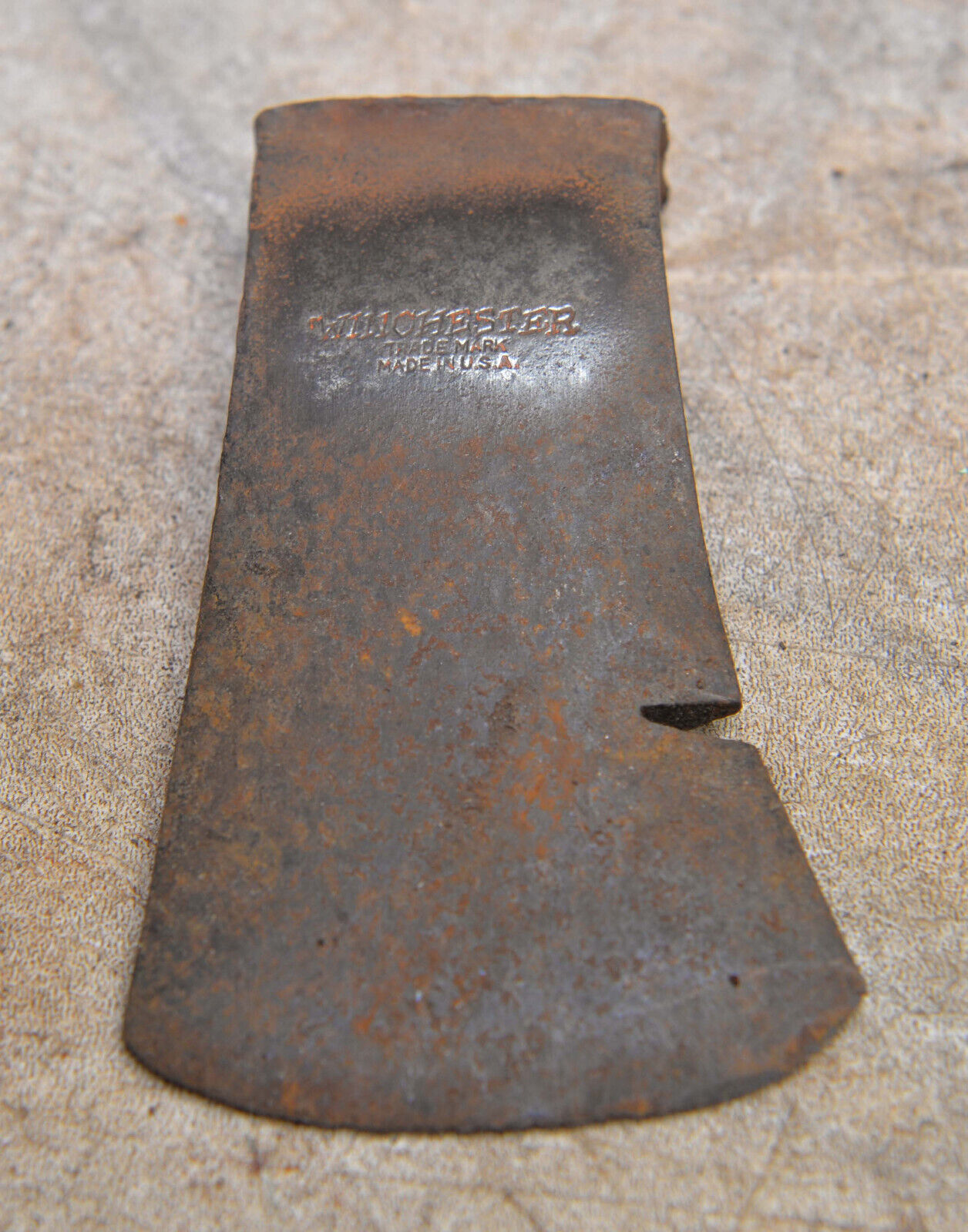 Rare Winchester Boys camp axe hatchet head collectible throwing ax 1 1/2 lb tool