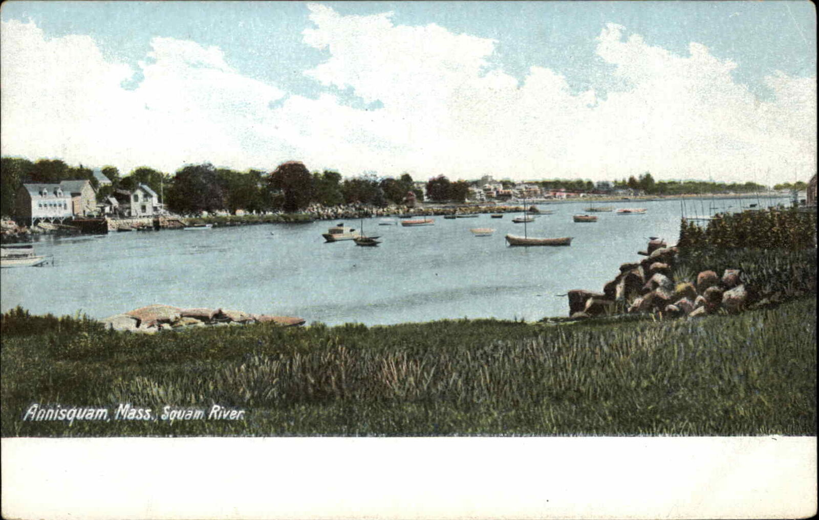 Annisquam Massachusetts MA River Boats c1910s Postcard