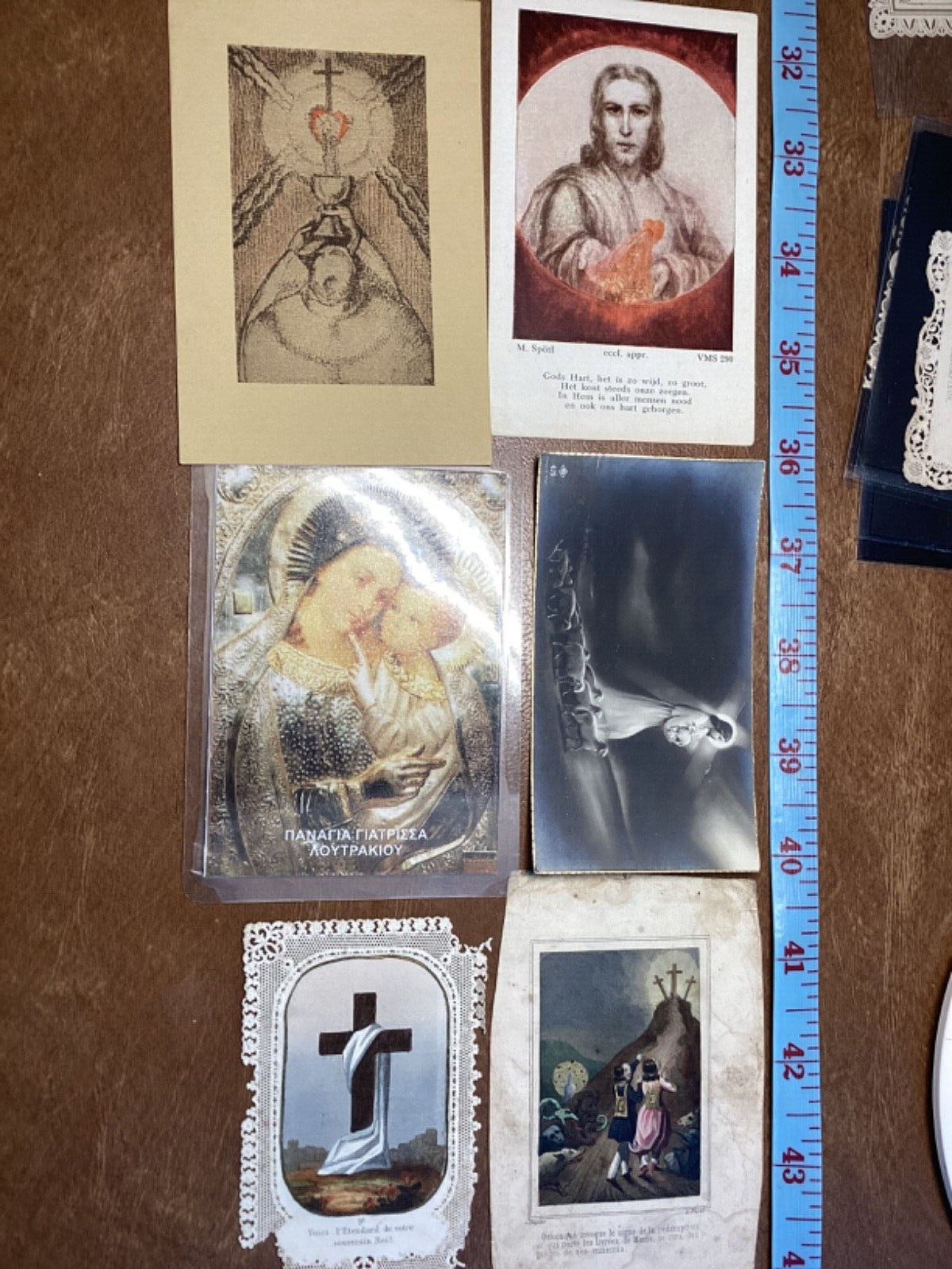Antique Holy Card Lot 1800’s to 1900’s sacred heart etc