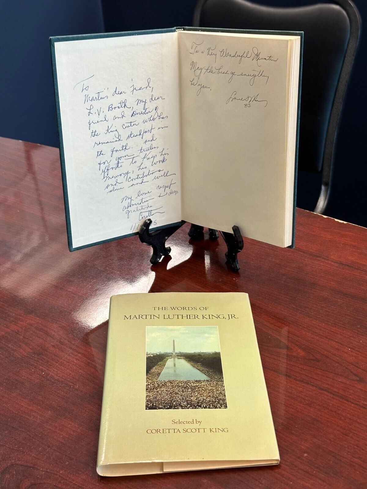 The Words of Martin Luther King Jr Signed Inscribed By Coretta S. King RARE