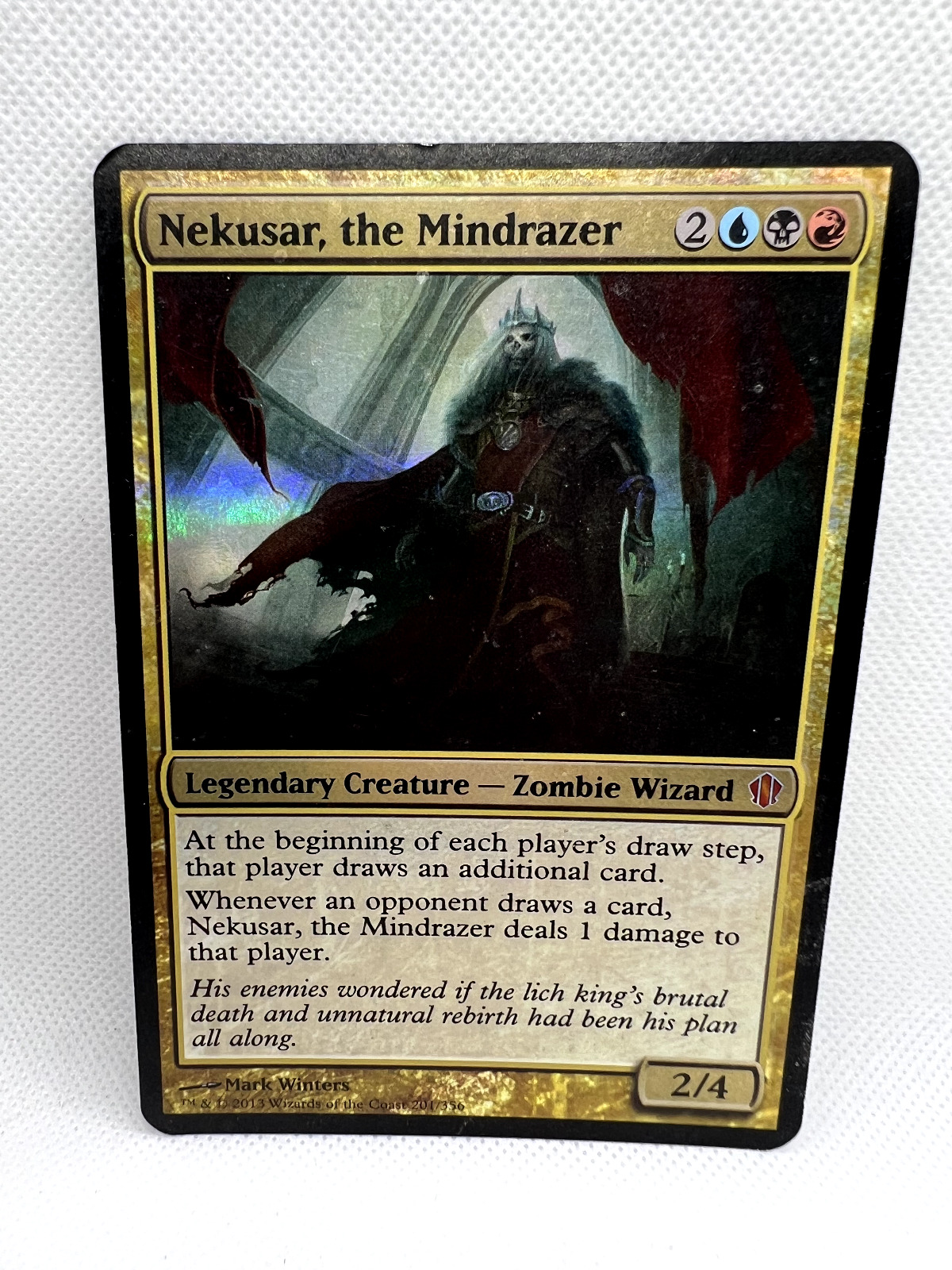 MTG Commander 2013 - Oversized Mythic Foil  Card Nekusar, the Mindrazer