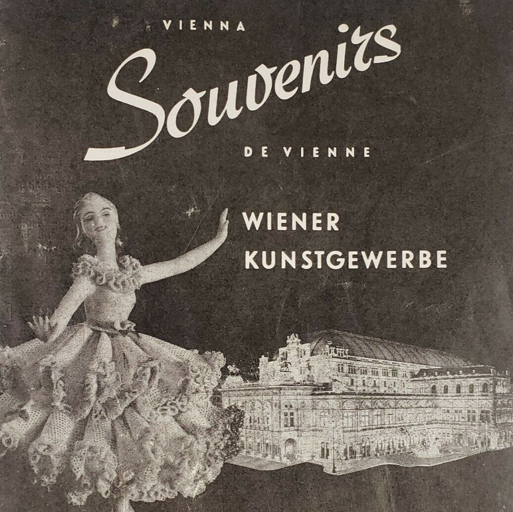 Vienna Souvenirs Brochure 1960 Wiener Kunstgewerbe Gerstl Glass China Shop L43