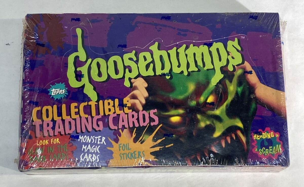 VINTAGE 1996 R.L. Stine Goosebumps (Topps) FACTORY SEALED Hobby Box of 36 Packs