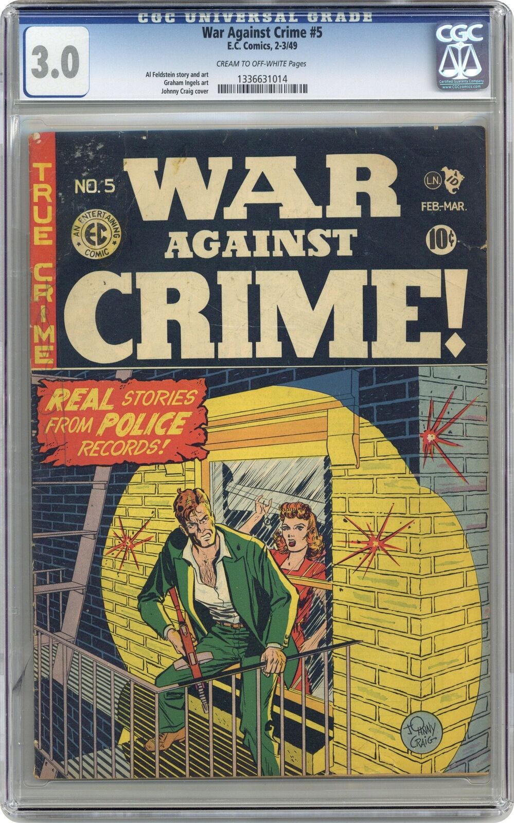War Against Crime #5 CGC 3.0 1949 1336631014