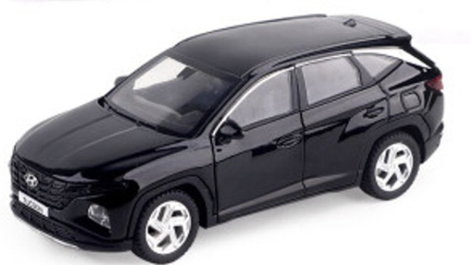 Hyundai Motor Car Tucson 2020 Diecast 1:38 Scale Miniature Display Toy [Black]