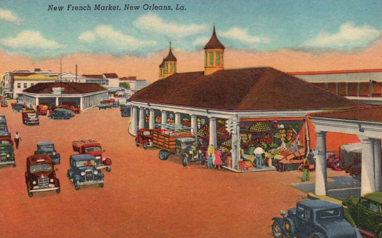 Postcard LA New Orleans Louisiana New French Market Unused Vintage PC f3253