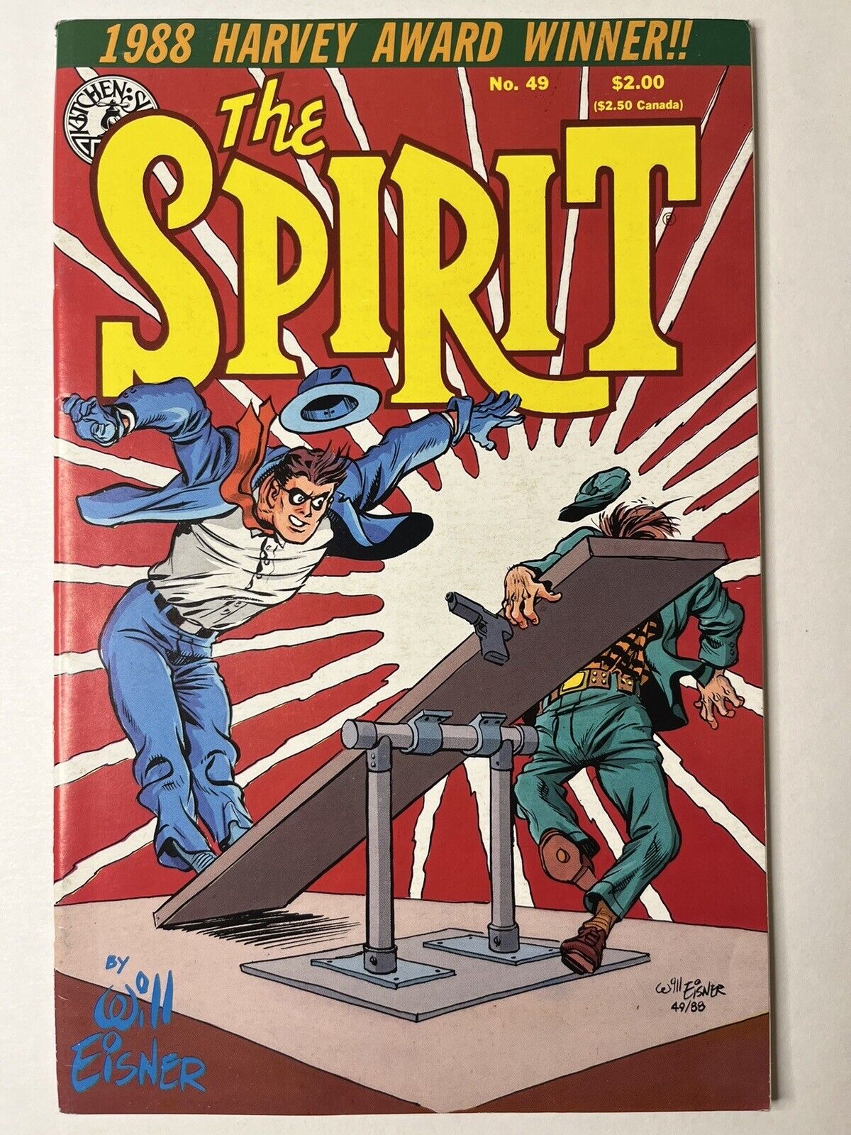 The Spirit #49 November 1988 ✅ Will Eisner ✅ Kitchen Sink Comics ✅ Copper Age