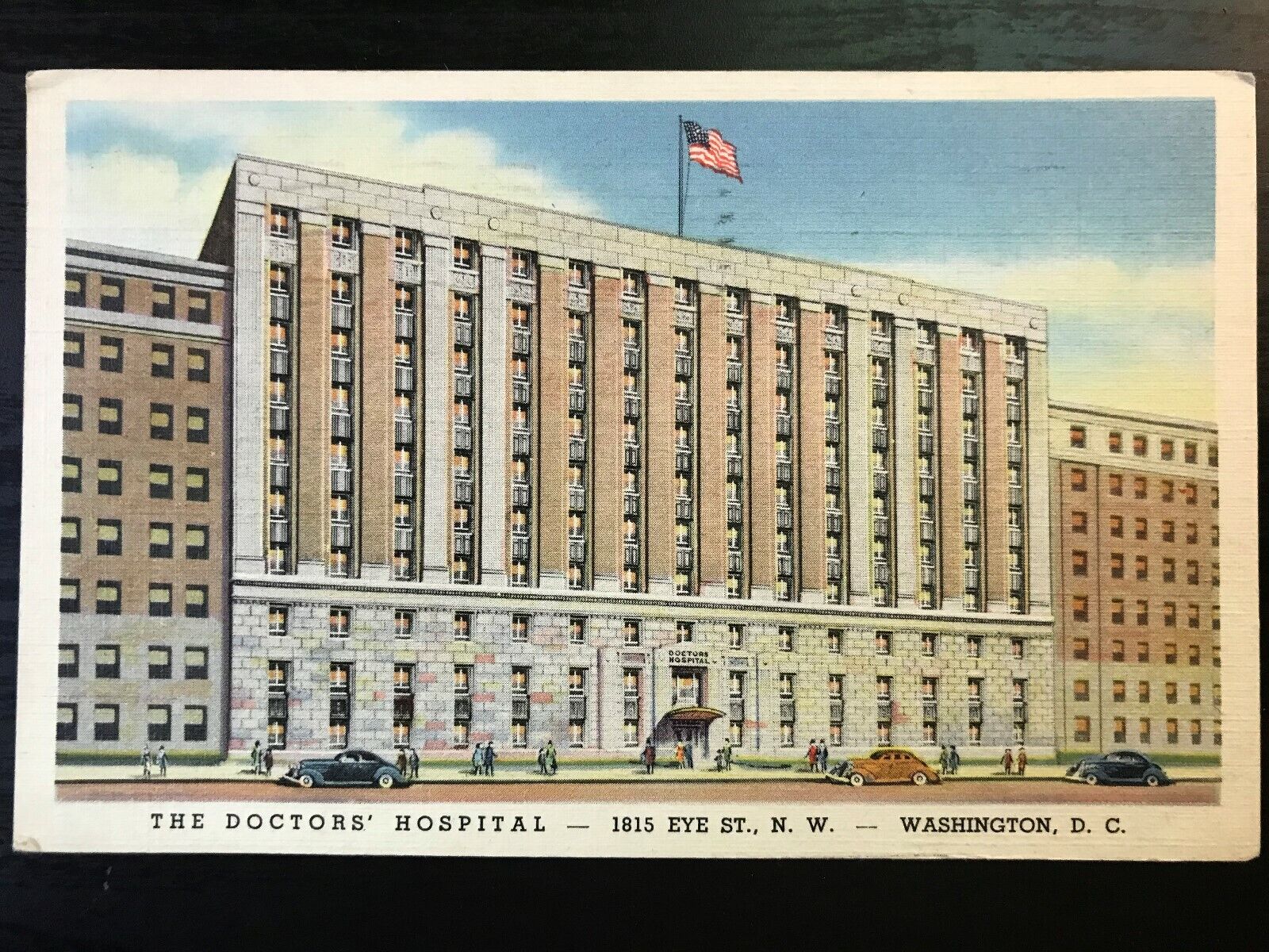 Vintage Postcard 1949 The Doctor\'s Hospital 1815 Eye Street N.W. Washington, D.C