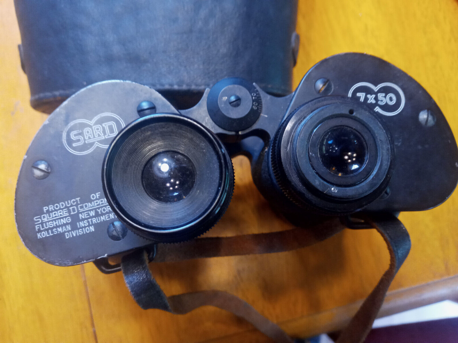 Vintage WWII? SARD Square D Company Kollsman 7x50 Binoculars Cased