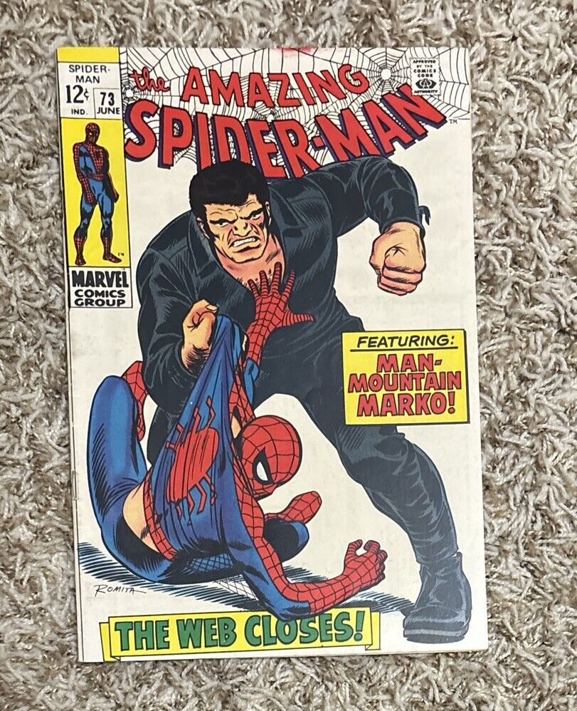 Amazing Spider-Man #73 * 1st app Silvermane * 1969 * FN- to FN+
