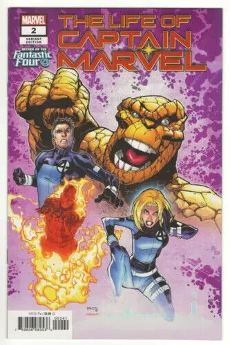 Life Of Captain Marvel #2 - Fantastic Four Variant Cover - Marvel Comics - 2018