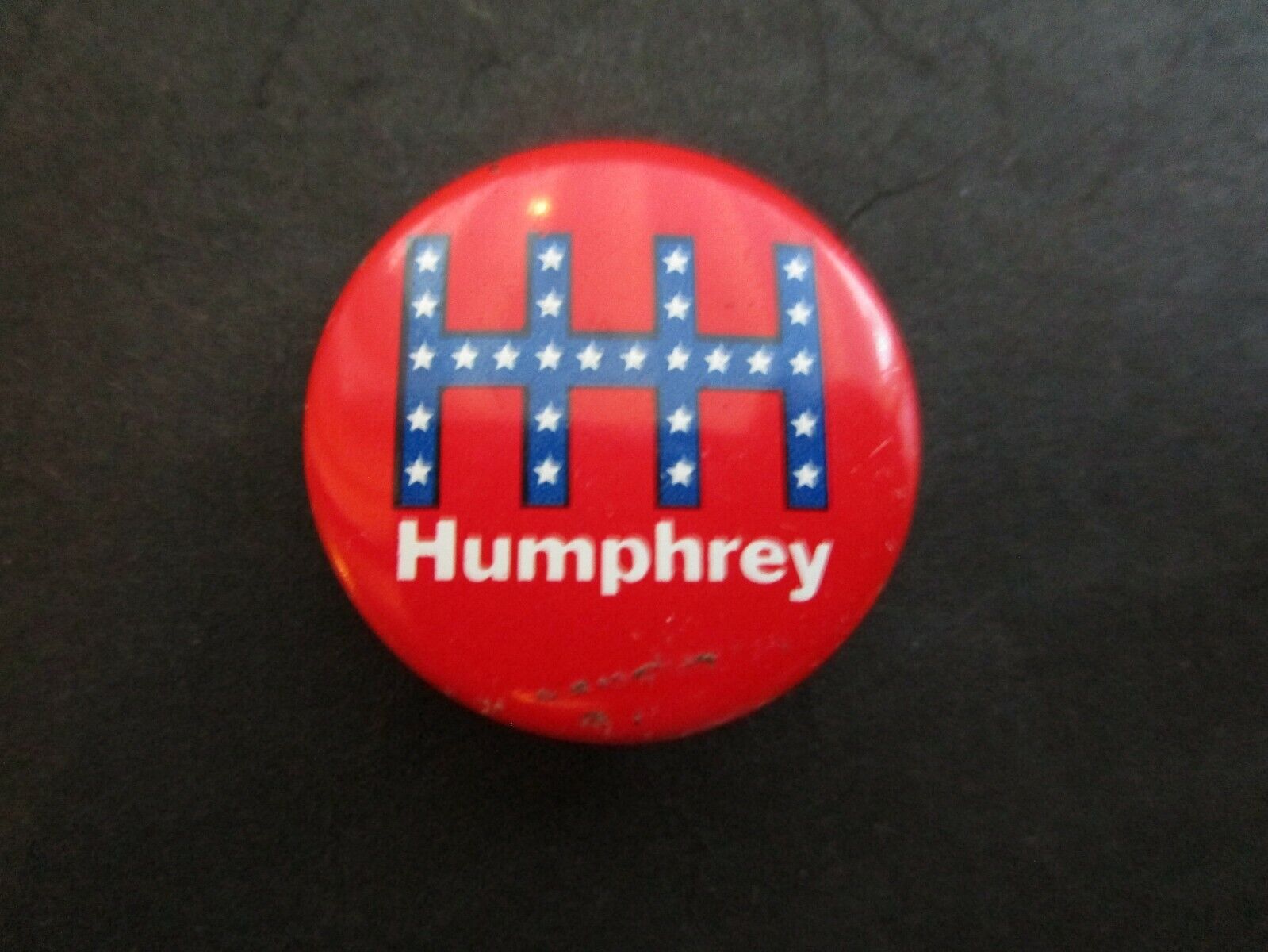 HHH  (HUBERT H. HUMPHREY)  - Button - 