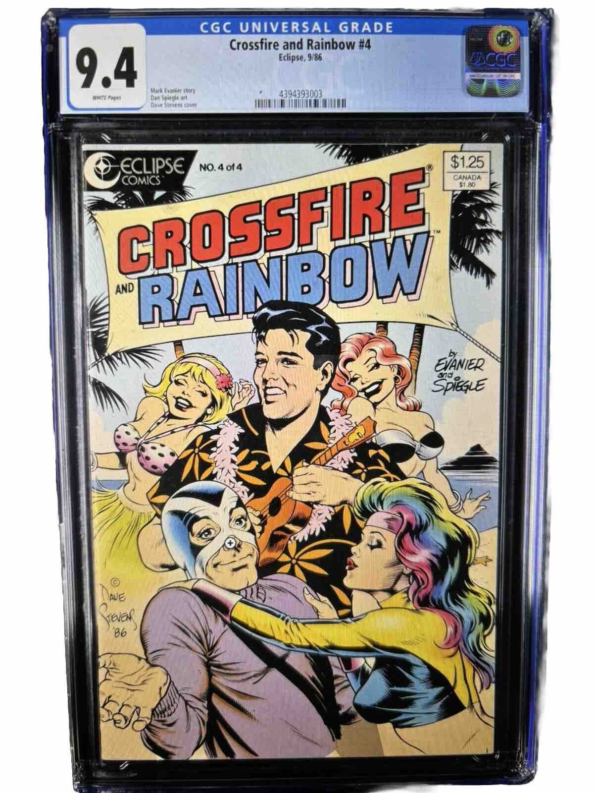 Crossfire and Rainbow #4 CGC 9.4 WP Dave Stevens GGA Low Print
