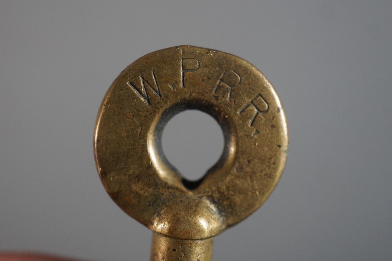 Vintage Western Pacific Railroad Brass Fob