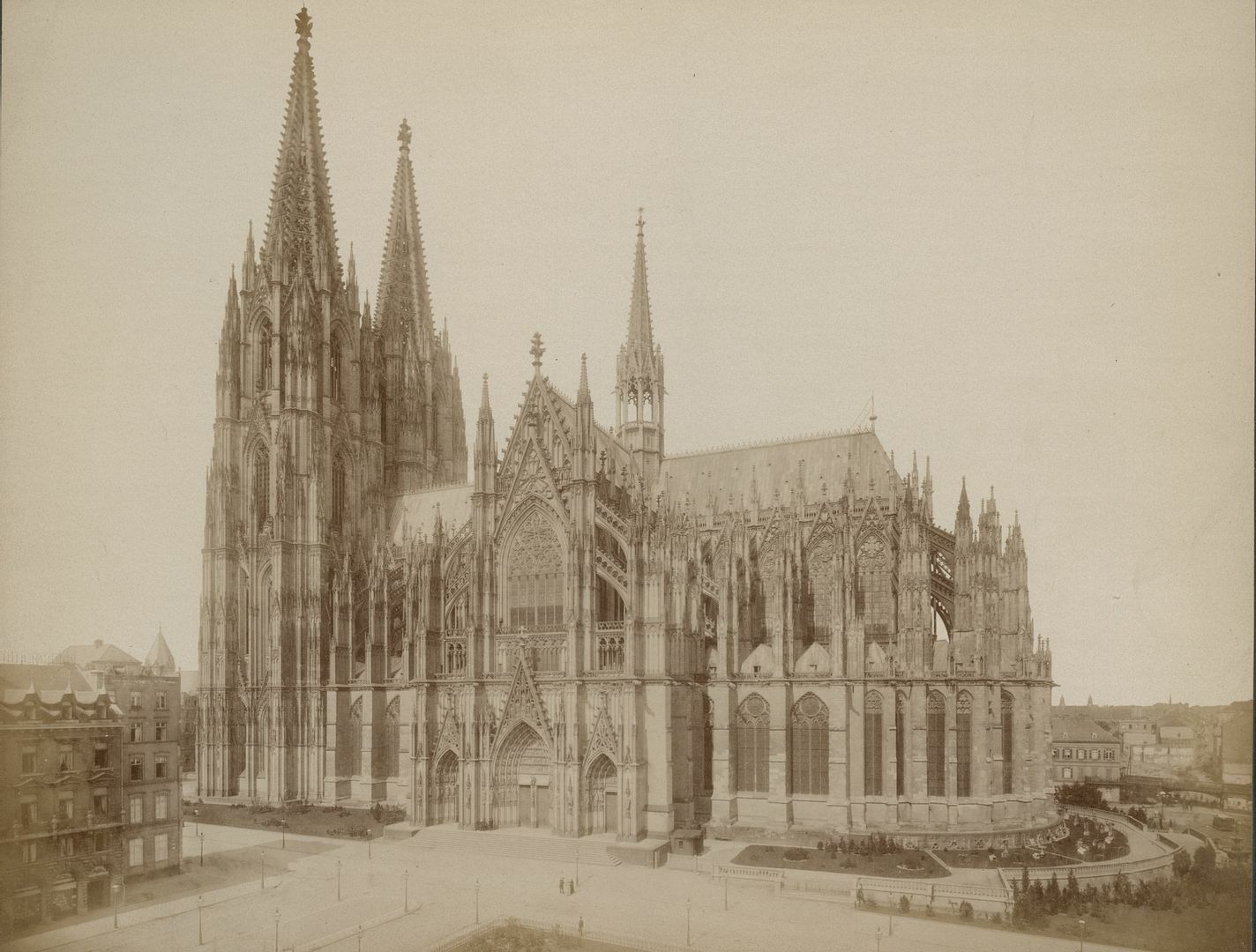 c1880 Albumen Print Cologne Cathedral, Germany