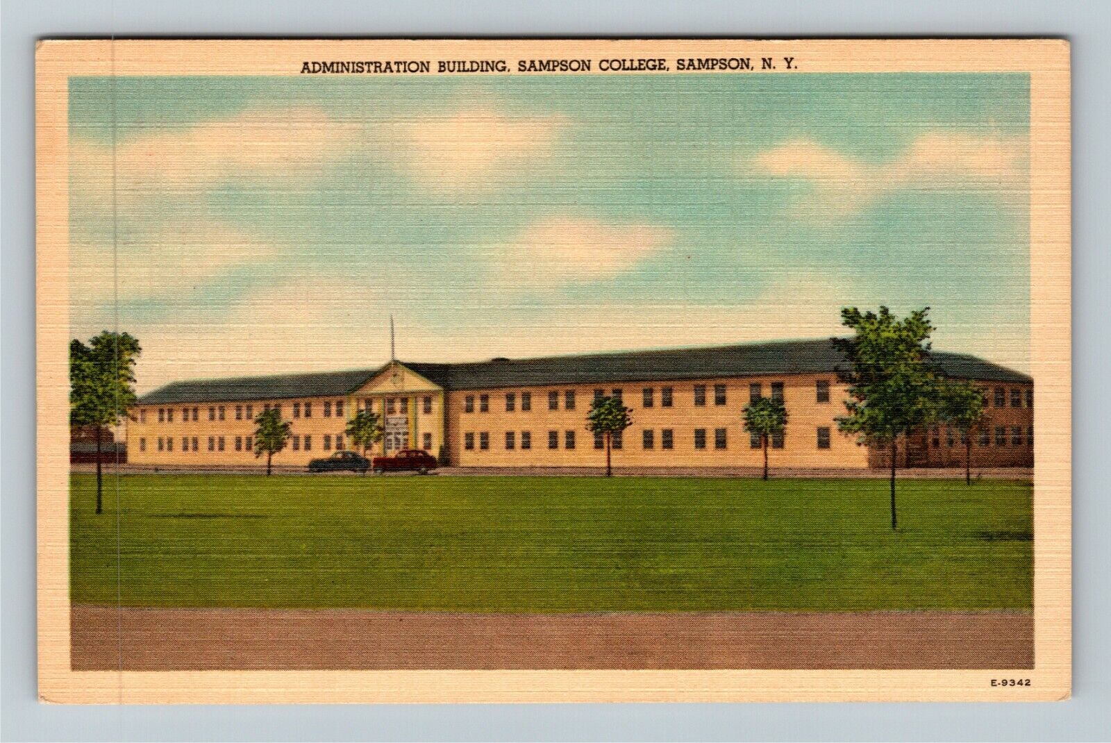 Sampson NY-New York, Sampson College Administration, Vintage Postcard